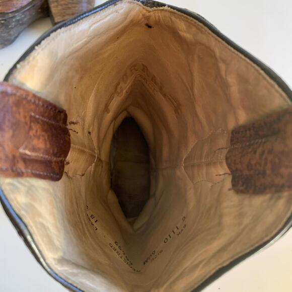 Corral Boots Western Heart Embroidery Zipper Women’s Size 6.5 M - Picture 9 of 9